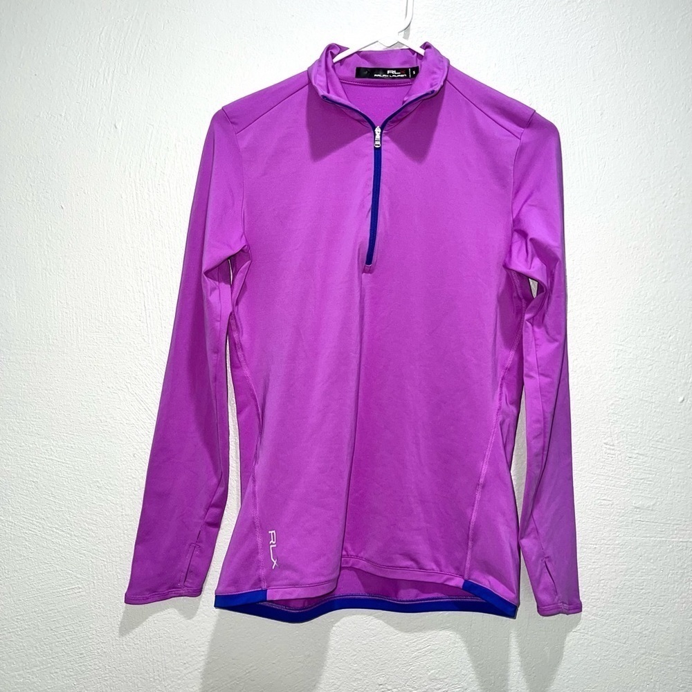 Ralph Lauren Purple 1/4 Zip Jacket Women Size Small